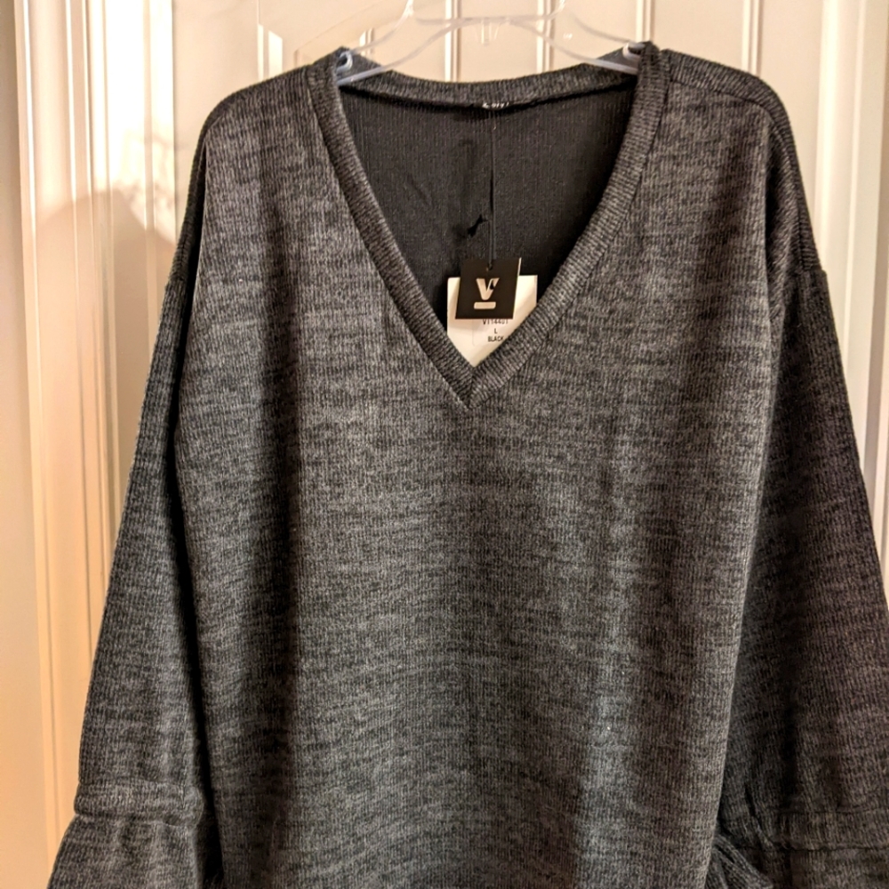 Pull over top, thick, oversized